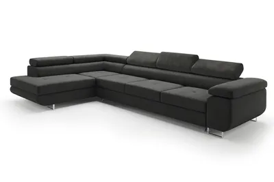 Produktbild von Ecksofa mit Schlaffunktion PASTI XL L-Form, Sofa Couch mit Bettkasten, Couch Eckcouch, Schlafsofa für Wohnzimmer Ottomane Links LETTO 99