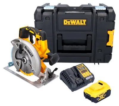 Image de DeWalt DCS 570 P1T Scie circulaire sans fil 18 V 184 mm Brushless + 1x batterie 5,0 Ah + chargeur + TSTAK