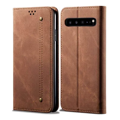 Immagine prodotto di Custodia Galaxy S10 5G, Custodia a portafoglio in pelle con chiusura magnetica e custodia con funzione stand per Samsung Galaxy S10 5G Marrone