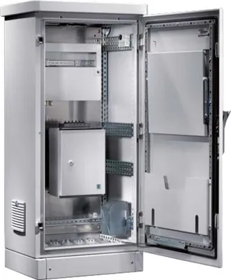 Produktbild von Rittal Outdoorgehäuse BxHxT 600x1200mmx500mm IP55 RAL 7035 (Speditionsversand)