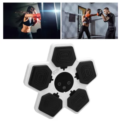 Produktbild von Kids Smart Music Boxing Machine - interaktywny cel bokserski do fitnessu, naścienna mata bokserska - biały