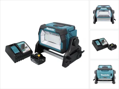 Zdjęcie produktu dla Makita DML 809 RT1 Akumulatorowy reflektor budowlany LED 18 V 10000 lm + 1x akumulator 5,0 Ah + ładowarka