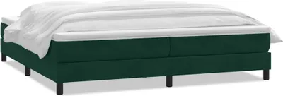 Zdjęcie produktu dla Łóżko Typu Box Spring Z Materacem Ciemnozielone 180X220 Cm Lumarko!
