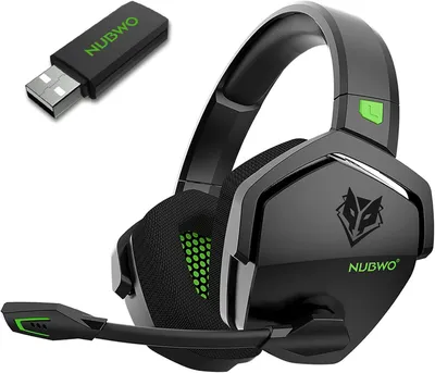 Produktbild von Dual Wireless Gaming Headset mit Mikrofon, 2.4G + Bluetooth, 100h Akku, 50mm Treiber, kompatibel mit PS5, PS4, PC & Mobile