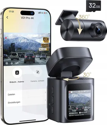 Immagine prodotto di Baseus VD1 Pro Telecamera per auto 1080P Solar Wi-Fi GPS visione notturna Starvis