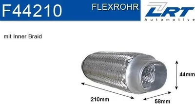 Imagen del producto de LRT F44210: Tubo flexible para sistema de escape. Tubo de escape