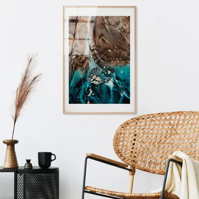 Produktbild von Wallity, UV-1061 - 30 x 45, Dekorative Malerei aus gehärtetem Glas, Mehrfarbig, 100 % gehärtetes Glas, 30 x 45 cm