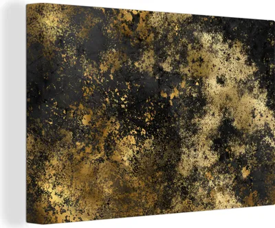Zdjęcie produktu dla OneMillionCanvasses® - Obrazy na płótnie - 150x100 cm, złoty - czarny - Luksusowa dekoracja ścienna - Zdjęcie na płótnie - Obraz na drewnianej ramie