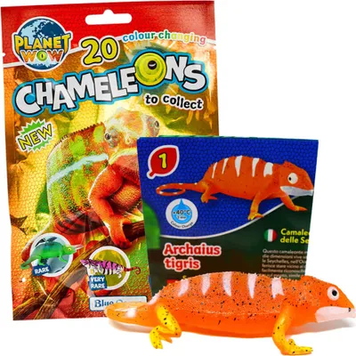 Produktbild von Blue Ocean Chamäleons Sammelfiguren 2024 - Planet Wow - Figur 1. Seychellen Tigerchamäleon
