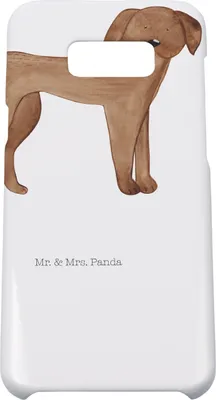 Produktbild von Mr. & Mrs. Panda Samsung Galaxy S8 plus Handyhülle  Hund Dogge - Weiß - Geschenk, Süß, Cover, Handy Case, Hülle, Sprüche, Deutsche, Herz