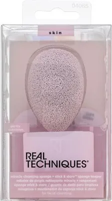 Produktbild von Real Techniques Cleansing Sponge & Sponge Keeper Reinigungsschwamm für alle Hauttypen