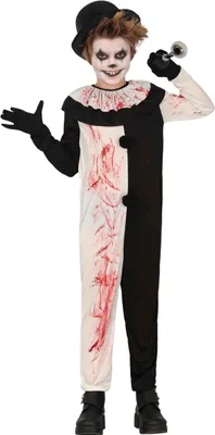 Produktbild von Blutiger Terror Clown Kinderkostüm Größe: XL / 10-12
