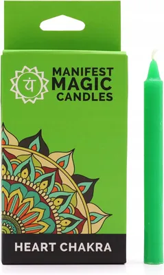 Immagine prodotto di Candele Magiche - Set di 12 - Verde - Chakra del cuore