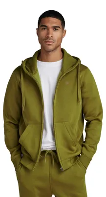 Produktbild von G-STAR RAW Herren Premium Core Hooded Zip Thru Sweatshirt, Braun (Tobacco D16122