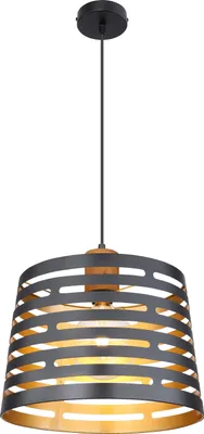 Produktbild von Globo Lighting Hängeleuchte Metall schwarz matt, 1x E27