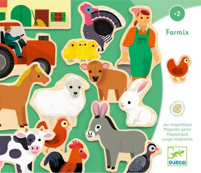 Produktbild von Djeco Farm-Magnetspiel, Fermix