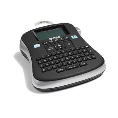 Zdjęcie produktu dla DYMO LabelManager ™ 210D QWERTZ Kitcase, QWERTZ, Termotransferowy, 180 x 180 DPI, 12 mm/s, Czarny, Szary