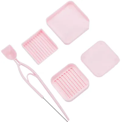 Bügelperlen-Werkzeugset, 2 Sets, 10 Teile, 2,6 mm, rosa