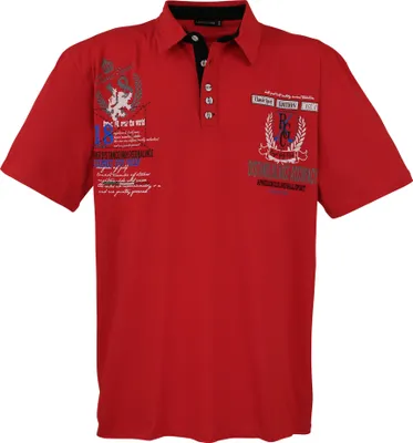 Produktbild von Übergrössen Hippes Polo-Shirt Kurzarm LAVECCHIA Anthrazit 4XL