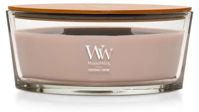 Obrázok produktu pre WoodWick Patchouli Creme, Ďalší, Hnedá, Priehľadná, Drevo, Pačuli, 1 kusov