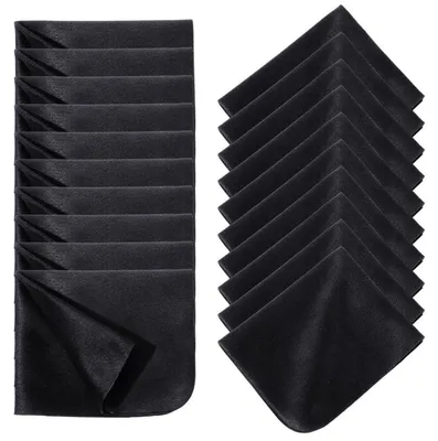 Productafbeelding van Microvezeldoekjes, imitatie suède, 20 stuks, absorberend, sneldrogend, 148mm x 175mm, zwart