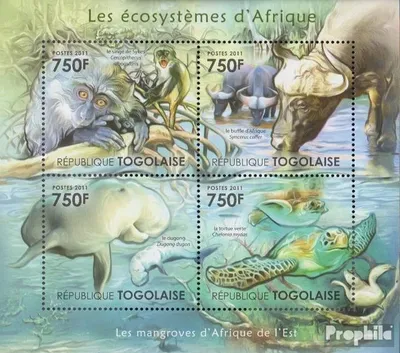 Produktbild von Briefmarken Togo 2011 Mi 4153-4156 Kleinbogen (kompl.Ausg.) postfrisch Afrikanische Ökosysteme