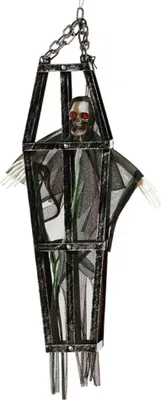 Obrázok produktu pre Halloweenska dekorácia kostra 40 x 13 cm klietka