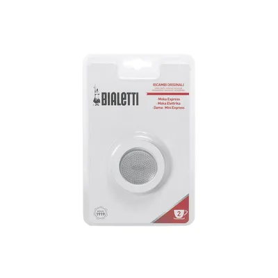 Produktbild von Bialetti 0800002, Kaffeefilter, Moka Express, New Dama, Aluminium, Weiß, Aluminium, Gummi, 4,2 cm, 4 Stück(e)
