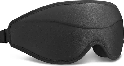 Produktbild von INF 3D Konturierte Schlafmaske - Memory Schaum, Druckfrei, Lichtblockierend Schwarz