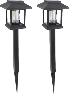Zdjęcie produktu dla 2 SZTUKI Solar Pathway Lights LED Light Sensor IP44 Wodoodporne światło zewnętrzne zasilane energią słoneczną do ogrodu Yard Walkway Decor Landscape Lighting
