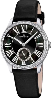Produktbild von Candino Uhr Damen Armbanduhr C4596/3 Saphirglas Leder schwarz