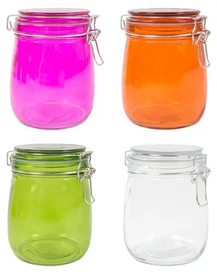 Produktbild von Drahtbügelglas 750ml Bügelverschluss Vorratsglas Einmachgläser Einweckglas Glas