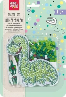 Produktbild von Baier & Schneider Kreatives Bügelperlen Bastelset Dino mit Steckplatte und Zange