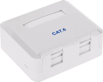 Zdjęcie produktu dla Tel0031-6 Gniazdo Abonenckie Komp.x2 Cat.6