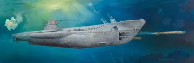 Produktbild von Trumpeter 06801 - 1:48 DKM U-Boat Type VIIC U-552 - Neu