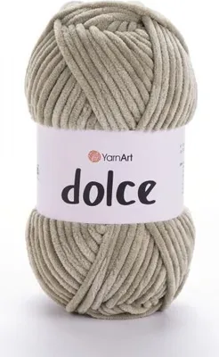 Produktbild von YarnArt Dolce Wolle, Pluschgarn, 100% Polyester, 120m/100g, Zarte Grünen Schattierungen