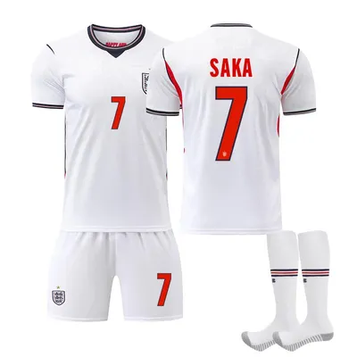 Produktbild von #7 SAKA England WM-Heimstadion-Trikot 2026 für Kinder und Erwachsene. Größen:22