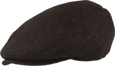 Einfarbige Sportmütze Flatcap von Hut-Breiter in grau