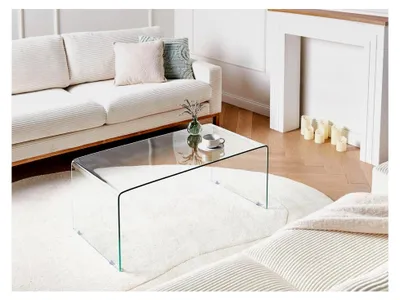 Produktbild von Transparenter Glascouchtisch im minimalistischen Design