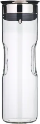 Produktbild von WMF Motion Wasserkaraffe 1,25l - Elegante Glaskaraffe mit Silikondeckel