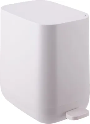 Obrázok produktu pre Kôš na pedál, 7 litrov, s funkciou jemného zatvárania, vyberateľný vnútorný kôš, plast, svetlo béžová farba, rozmer 30x18x28 cm