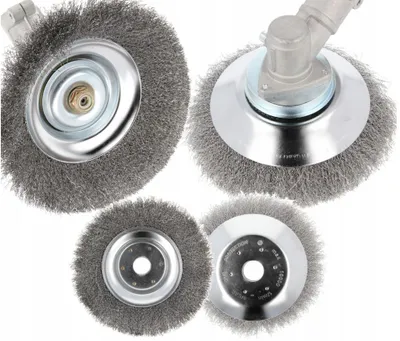 Imagen del producto de Cepillo de alambre para limpieza suave de pavimentos y eliminación de malezas, 200 mm