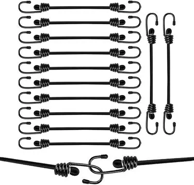 Immagine prodotto di Set di cinghie elastiche per bagagli, 35 cm, universali, resistenti, con fasce in gomma