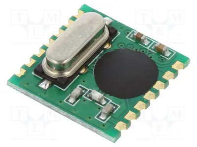 Obrázek produktu pro 1x Modul: RF –109dBm FSK, 2,2÷5,4VDC, RFM01-433S1, RF modul 433,92 MHz, FM přijímač