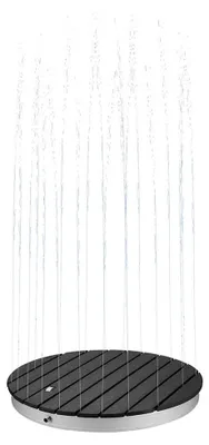 Produktbild von HOME DELUXE WPC Bodendusche CALIA Anthrazit - ⌀ 70,5 cm | Bodendusche, Außendusche, Gartendusche, Outdoor Dusche