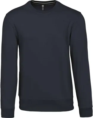 Produktbild von Kariban Herren Sweatshirt Pullover Sweat Pulli Langarmshirt Sweatjacke, Größe:L, Farbe:Navy Blau