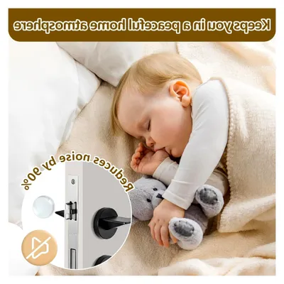 Produktbild von Klebende Türstopper, 6 Stück, Transparentes Silikon-Gel - Selbstklebend, Wiederverwendbar - Schutz für Wände, Türen und Möbel - Ohne Bohren und Schrauben
