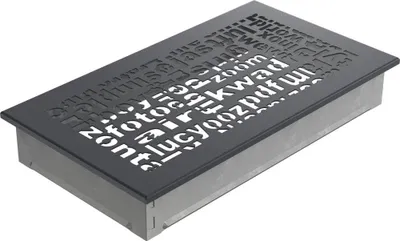 Obrázok produktu pre Venter kryt ABC 17x30 grafit