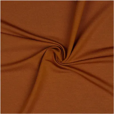 Modalstoff Modal Sweat Sweatstoff Oeko-Tex 0,5m Stoff elastisch Sweatstoff rotbraun