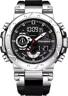 Immagine prodotto di Orologio FOXBOX TE-34987 - Eleganza Nera e Argento KP34987